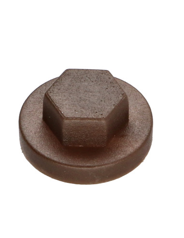 Capa cabeça hexagonal Polietileno RAL8014 castanho sépia Para parafusos autoperfurantes ou para chapa Ø 6.3
