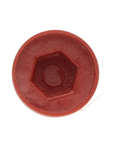 Capa cabeça hexagonal Polietileno RAL8012 castanho avermelhado Para parafusos autoperfurantes ou para chapa Ø 6.3