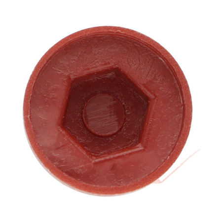 Capa cabeça hexagonal Polietileno RAL8012 castanho avermelhado Para parafusos autoperfurantes ou para chapa Ø 6.3