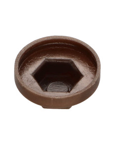Capa cabeça hexagonal Polietileno RAL8014 castanho sépia Para parafusos autoperfurantes ou para chapa Ø 6.3 2