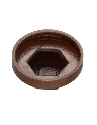 Capa cabeça hexagonal Polietileno RAL8014 castanho sépia Para parafusos autoperfurantes ou para chapa Ø 6.3