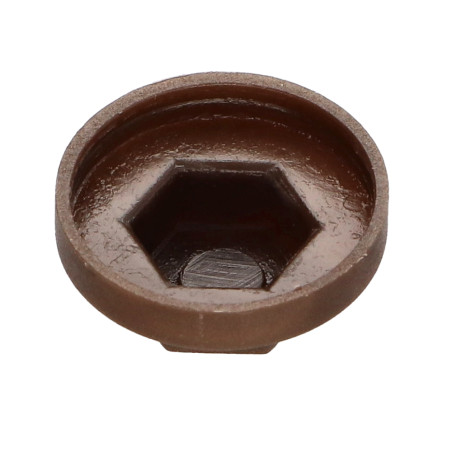Capa cabeça hexagonal Polietileno RAL8014 castanho sépia Para parafusos autoperfurantes ou para chapa Ø 6.3