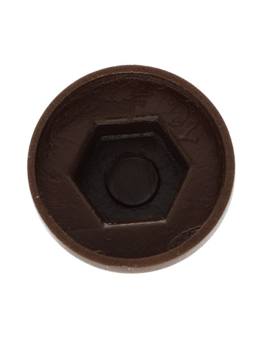 Capa cabeça hexagonal Polietileno RAL8014 castanho sépia Para parafusos autoperfurantes ou para chapa Ø 6.3