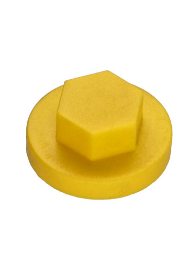 Capa cabeça hexagonal Polietileno RAL1021 Para parafusos autoperfurantes ou para chapa Ø 6.3
