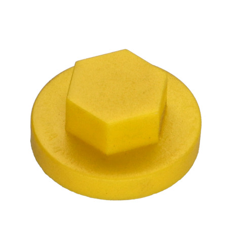 Capa cabeça hexagonal Polietileno RAL1021 Para parafusos autoperfurantes ou para chapa Ø 6.3