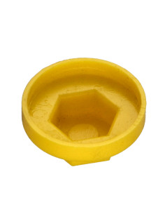 Capa cabeça hexagonal Polietileno RAL1021 Para parafusos autoperfurantes ou para chapa Ø 6.3 2