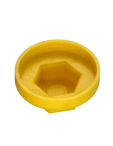 Capa cabeça hexagonal Polietileno RAL1021 Para parafusos autoperfurantes ou para chapa Ø 6.3