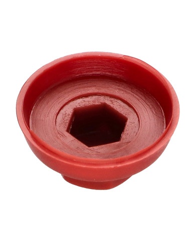 Capa cabeça hexagonal Polietileno RAL3009 vermelho oxidado Para parafusos autoperfurantes ou para chapa Ø 4,8-5,5