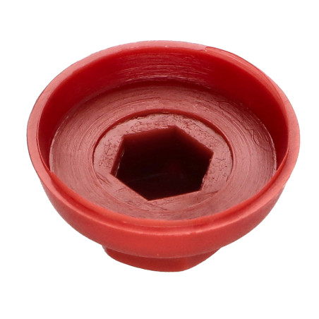 Capa cabeça hexagonal Polietileno RAL3009 vermelho oxidado Para parafusos autoperfurantes ou para chapa Ø 4,8-5,5