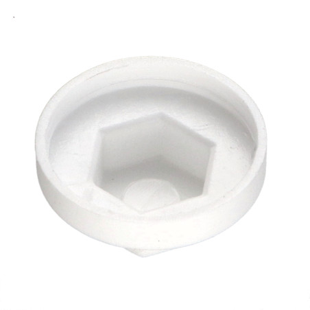 Capa cabeça hexagonal Polietileno RAL9010 branco puro Para parafusos autoperfurantes ou para chapa Ø 6.3