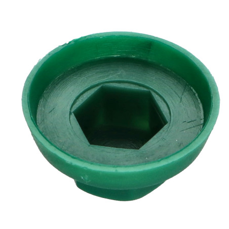 Capa cabeça hexagonal Polietileno RAL6028 Para parafusos autoperfurantes ou para chapa Ø 6.3