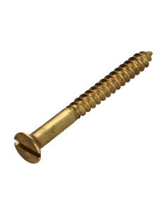 Parafuso de madeira Bronze cabeça fresada sulcada 6X70