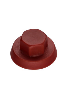 Capa cabeça hexagonal Polietileno RAL3011 vermelho acastanhado Para parafusos autoperfurantes ou para chapa Ø 6.3