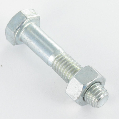 Parafuso (vendido com porca) cabeça hexagonal M10X30 Classe 8.8 SB Aço zinco branco