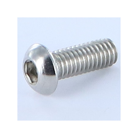 Parafuso de metais Parafuso de Cabeça Oca Sextavada M6X8 rosca total chave de 4 Aço inoxidável A4