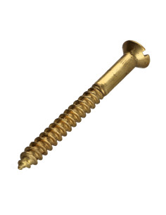 Parafuso de madeira Bronze cabeça fresada sulcada 6X70 2