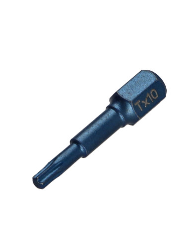 Ponteira IMPACTO Qualidade industrial 1/4" C6.3 TORX T10 comprimento 30