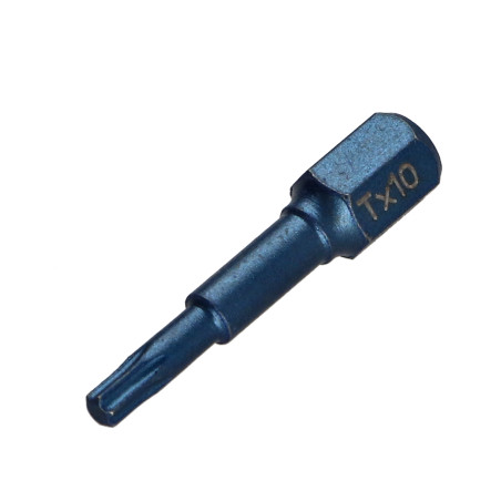 Ponteira IMPACTO Qualidade industrial 1/4" C6.3 TORX T10 comprimento 30