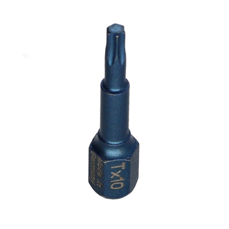 Ponteira IMPACTO Qualidade industrial 1/4" C6.3 TORX T10 comprimento 30