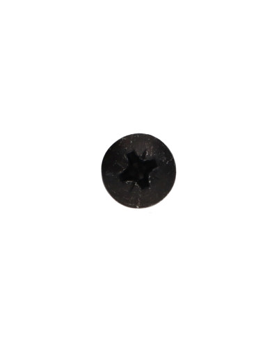 Parafuso de madeira aglomerado cabeça redonda Pozi PZ6 5X60 Aço zinco preto