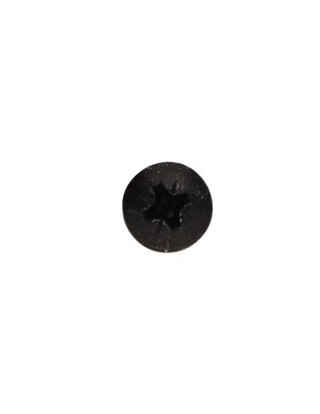 Parafuso de madeira aglomerado cabeça redonda Pozi PZ6 5X60 Aço zinco preto