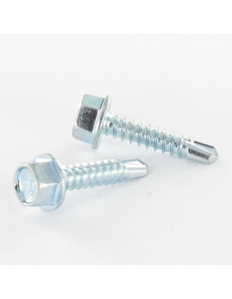 FASTOVIS cabeça hexagonal 4,8X19 Aço zinco branco