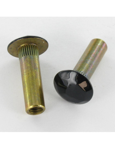 Porca rebitar MARTELADO 8X28 rosca escondida M6 Bronze RAL9005 preto escuro