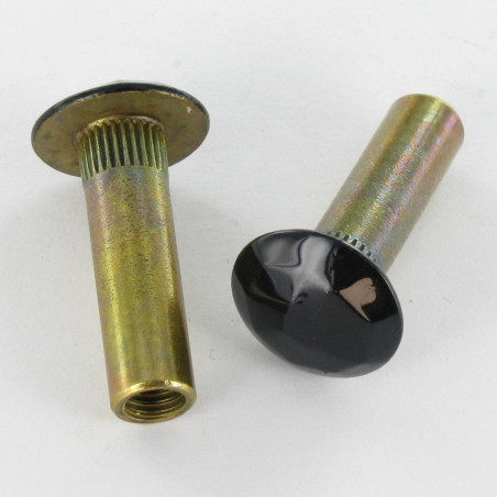 Porca rebitar MARTELADO 8X28 rosca escondida M6 Bronze RAL9005 preto escuro