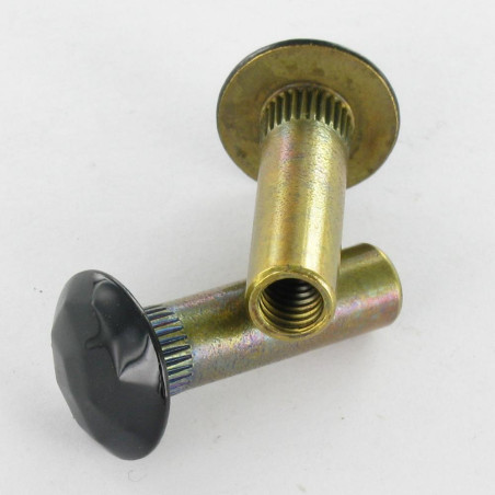 Porca rebitar MARTELADO 8X28 rosca escondida M6 Bronze RAL9005 preto escuro