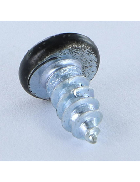 Parafuso de chapa cabeça abaulada larga Pozi 4,2 x 9,5 Aço zinco branco RAL9005 preto escuro