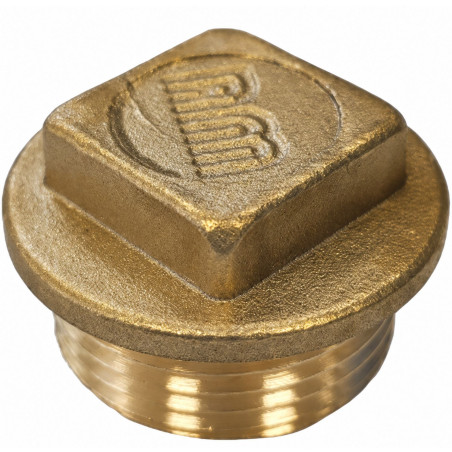 Plugue macho Figura 290 80x90 (3") cabeça quadrada Bronze