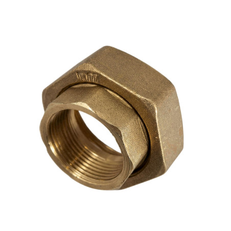 Conexão plana fêmea fêmea 15x21 (1/2") X 26x34 (1") Bronze