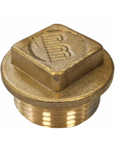 Plugue macho Figura 290 40x49 (1"1/2) cabeça quadrada Bronze