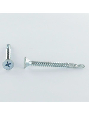 Autoperfurante cabeça fresada phillips 4,8X45 con ASA Aço zinco branco