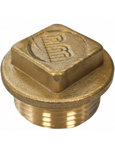 Plugue macho Figura 290 33x42 (1"1/4) cabeça quadrada Bronze