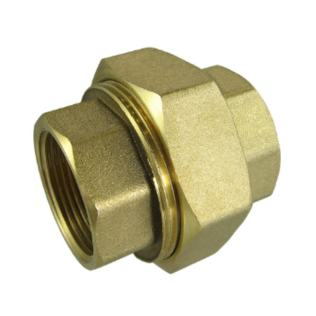 Conexão reta 15x21 (1/2") fêmea fêmea Bronze Figura 340