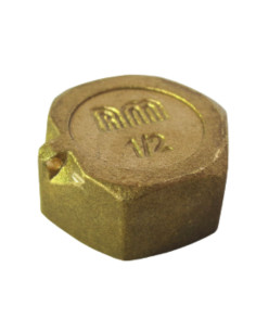 Plugue fêmea Figura 300 40x49 (1"1/2) Bronze - Parafuso Express