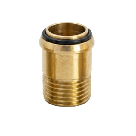 Conexão reta com vedação em O-ring 26x34 (1") macho fêmea Bronze Figura 341