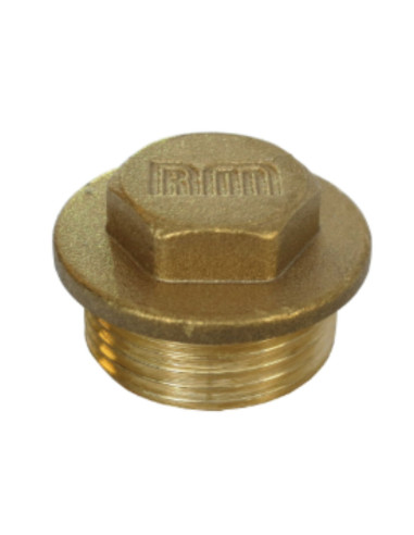 Plugue macho Figura 290 15x21 (1/2") Bronze - Parafuso Express