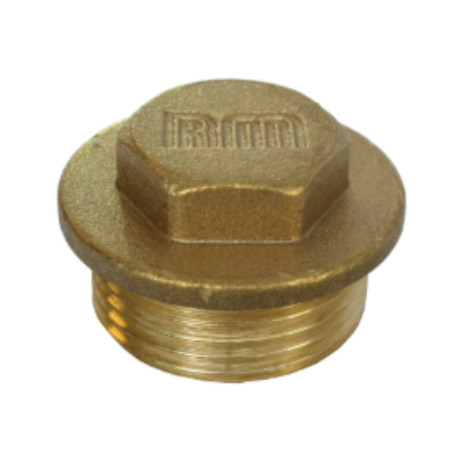 Plugue macho Figura 290 15x21 (1/2") Bronze - Parafuso Express