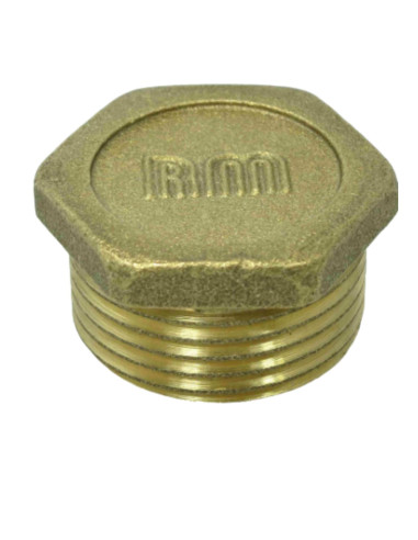 Plugue macho Figura 290 20x27 (3/4") cabeça plana Bronze