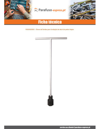 Chave de fenda para fundação de terraço HAPAX ROCK