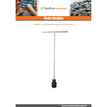 Chave de fenda para fundação de terraço HAPAX ROCK