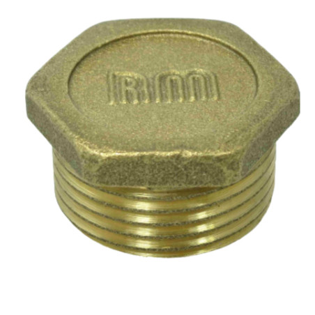 Plugue macho Figura 290 15x21 (1/2") cabeça plana Bronze