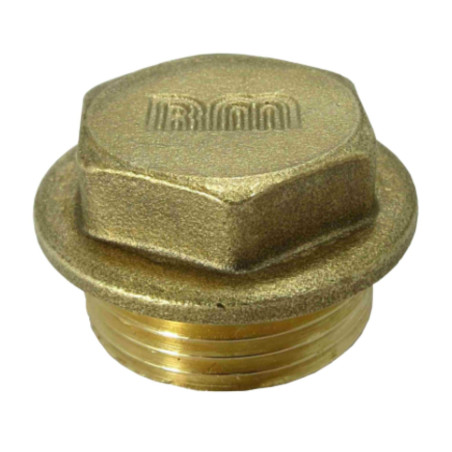 Plugue macho Figura 290 20x27 (3/4") cabeça larga Bronze