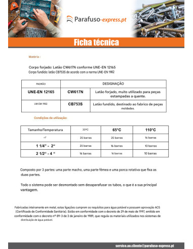 Conexão reta 33x42 (1"1/4) fêmea fêmea Bronze Figura 340
