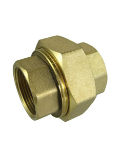 Conexão reta 50x60 (2") fêmea fêmea Bronze Figura 340