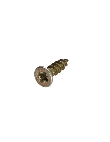 Parafuso de madeira aglomerado VBA3 cabeça fresada Pozi 3X12 Dicromato microparafusos