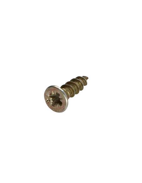 Parafuso de madeira aglomerado VBA3 cabeça fresada Pozi 3X12 Dicromato microparafusos