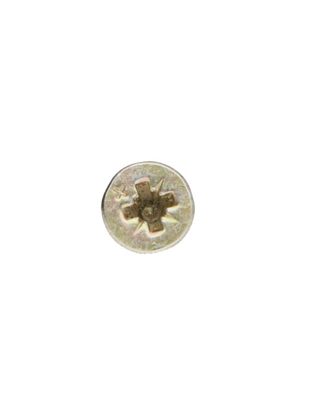 Parafuso de madeira aglomerado VBA3 cabeça fresada Pozi 3X12 Dicromato microparafusos